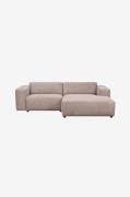 Rowico Home - Sofa Willard, 3-pers. med chaiselong Højre - Beige - 3-p...