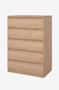 Tvilum - Naia Kommode 5 skuffer - Pakke - Brun - Kommoder - - Homeroom
