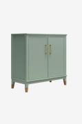 Dorel Home - Skab med 2 døre i Mdf Westerleigh - Grøn - Kommoder - - H...