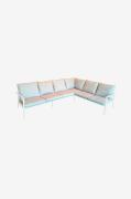 Hillerstorp - Sofa Hånger Corner Hvidt stel Hynder grå-beige - Hvid - ...