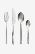 Muubs - Bestik Uta - Stonepolish 16 stk. - Sølvfarvet - Bestik - - Hom...