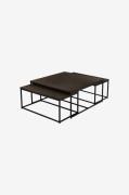 Nordic Furniture Group - Kaffebord Natalie 2+1 eg - Brun - Sofaborde -...