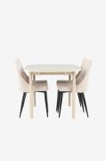Venture Home - Andy-spisebord med Leone-spisebordsstol - Beige - Spise...