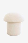 Hanah Home - Puf Mushroom - Hvid - Fodskamler & puffer - - Homeroom
