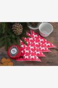 Rotor design - Juleserviet Bockar 20-pak - Rød - Servietter - - Homero...