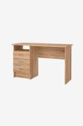 Tvilum - Function Plus Desk 3 skuffer afrundet håndtag - Brun - Skrive...