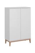 Loft24 - Pelle Skab med 2 døre i Mdf - Hvid - Skabe - - Homeroom