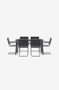 Venture Home - Holmsund spisebordssæt - Sort - Spisegrupper - - Homero...
