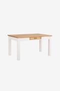 Loft24 - Selma Spisebord 140 cm med 1 skuffe i fyrretræ - Hvid - Spise...