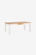 Loft24 - Selma Spisebord 180 cm med 1 skuffe i fyrretræ - Hvid - Spise...