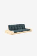 Karup - Base Sovesofa m. 2 sidebokse Tre-personers - Blå - Sovesofaer ...