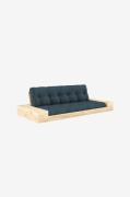 Karup - Base Sovesofa m. 2 sidebokse Tre-personers - Blå - Sovesofaer ...