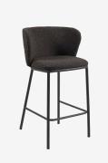 Kave Home - Barstol - ciselia 2-pak - Sort - Barstole & -taburetter - ...