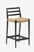 Kave Home - Barstol - analy 2-pak - Sort - Barstole & -taburetter - - ...