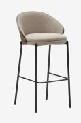 Kave Home - Barstol - eamy 2-pak - Beige - Barstole & -taburetter - - ...