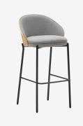 Kave Home - Barstol - eamy 2-pak - Grå - Barstole & -taburetter - - Ho...