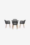 Venture Home - Anafi spisebordssæt - Sort - Spisegrupper - - Homeroom