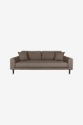 House Nordic - Sofa 3-pers. Lido - Brun - 3-pers. sofaer - - Homeroom