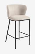 Kave Home - Barstol - ciselia 2-pak - Beige - Barstole & -taburetter -...