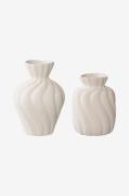 House Nordic - Vase - sæt af 2 - Hvid - Urtepotteskjulere & vaser - - ...
