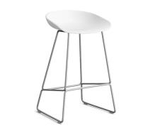 HAY About a Stool (AAS 38) - Hvid - Rustfri Stål - 75cm