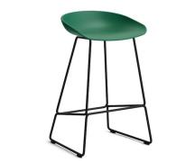 HAY About a Stool (AAS 38) - Teal Green - Sort Stål - 65cm