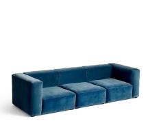 HAY Mags Soft Sofa - 3 Pers. - Lola Velour - Blue (lys blå)