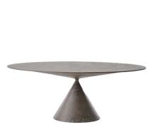 Desalto Clay Bord - Stone Finish - Oval 180x120cm. - D59 CACAO CONCRET...