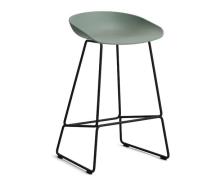 HAY About a Stool (AAS 38) - Fall Green - Sort Stål - 75cm (BEMÆRK DEN...