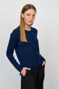 CRÉTON CRLezly o-neck cardigan (MØRK BLÅ L)