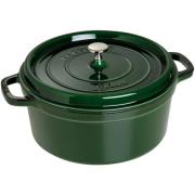 Staub Rund Gryde 28 cm 6,7 liter Basilikumsgrøn