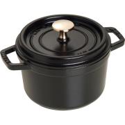 Staub La Cocotte Rund cocotte 16cm. 1,2 liter, sort