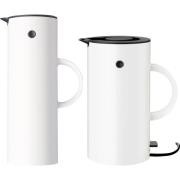 Stelton EM77 Termokande/elkedel, hvid