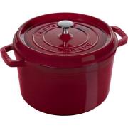 Staub La Cocotte støbejernsgryde 4,8 liter, bordeaux