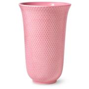 Lyngby Porcelæn Rhombe Color vase, 20 cm, rosa