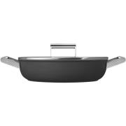 Smeg Traktørpande m/låg 28 cm, sort