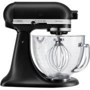 KitchenAid Artisan KSM156 røremaskine, matsort, glasskål