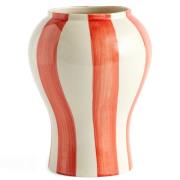 HAY Sobremesa Stripe vase, small, rød