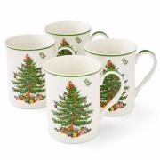 Spode Christmas Tree krus, 4 stk.