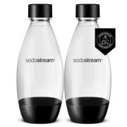 SodaStream Fuse flaske 2x0,5 liter, sort