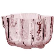 Kosta Boda Crackle Lysestage 5,8 cm, rosa