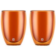 Bodum PAVINA dobbeltsidet glas 35 cl, orange, 2 stk.