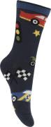 Melton Traffic jam Socks Str 27/30 - Marine Strømper Bomuld hos Magasi...