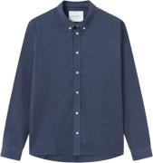 Les Deux Desert Reg Shirt Mand Dark Navy Melange Langærmede Skjorter S...