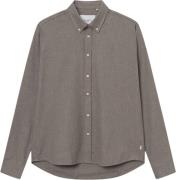 Les Deux Desert Reg Shirt Mand Mountain Grey Melange Langærmede Skjort...