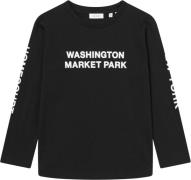 Les Deux Washington LS Tshirt Kids Str 134/140 - Black/light Ivory Lan...