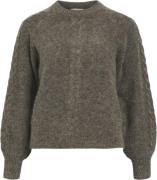 Object Objnete LO Knit Pullover Noos Kvinde Morel/melange Toppe Loose ...