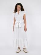 Neo Noir Tianna Embroidery Dress Kvinde White Maxi Kjoler Str 40 - hos...