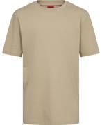 HUGO Dapolino Mand Open Beige Kortærmede T-shirts Str L - hos Magasin