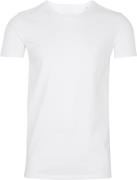 Lindbergh Mens Stretch Crew Neck tee S/S Mand Hvid Kortærmede T-shirts...